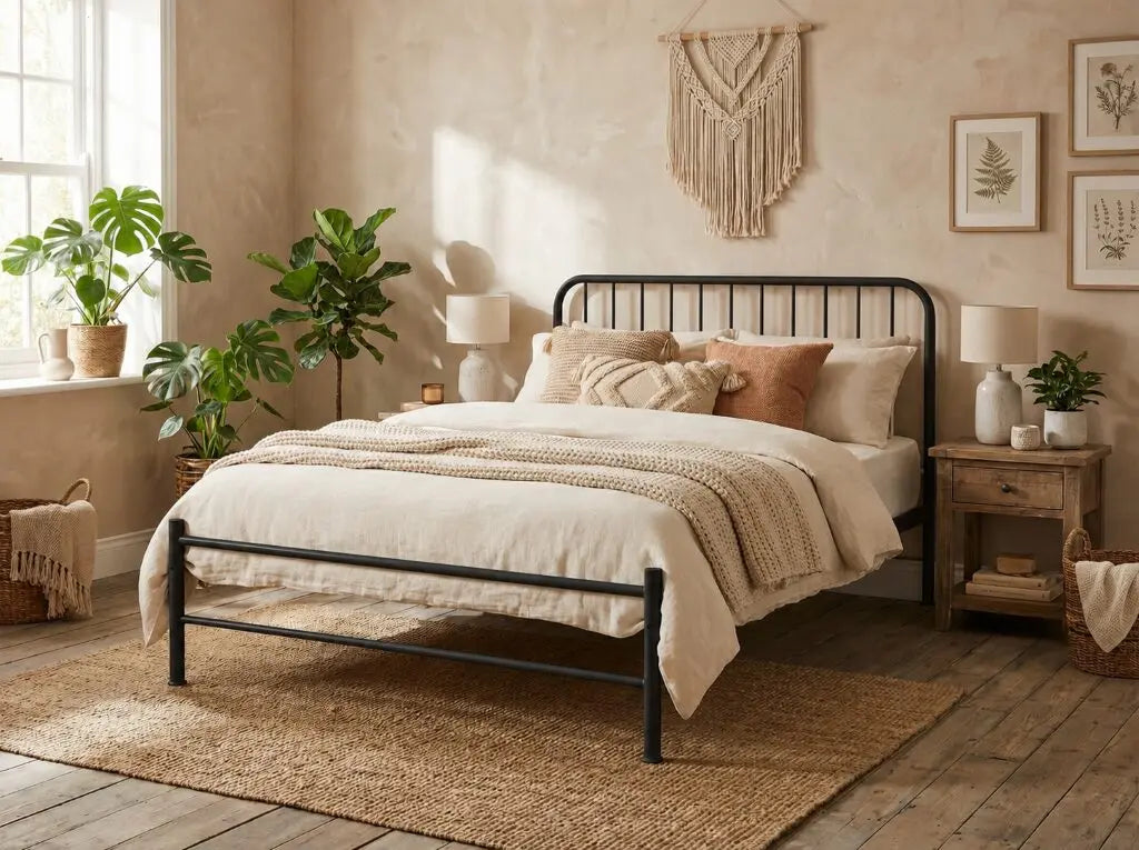 Bella Bed Frame - Black & White