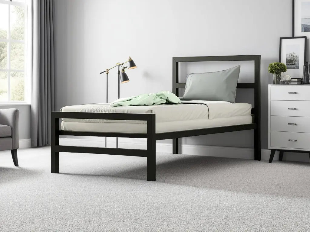 Eddie Bed Frame - Black & Grey