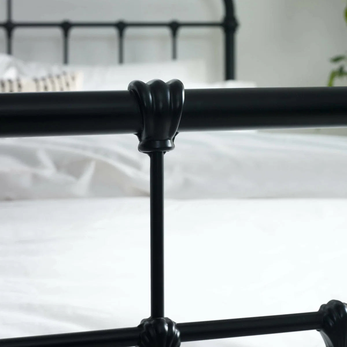 Lucas Bed Frame - Black Satin