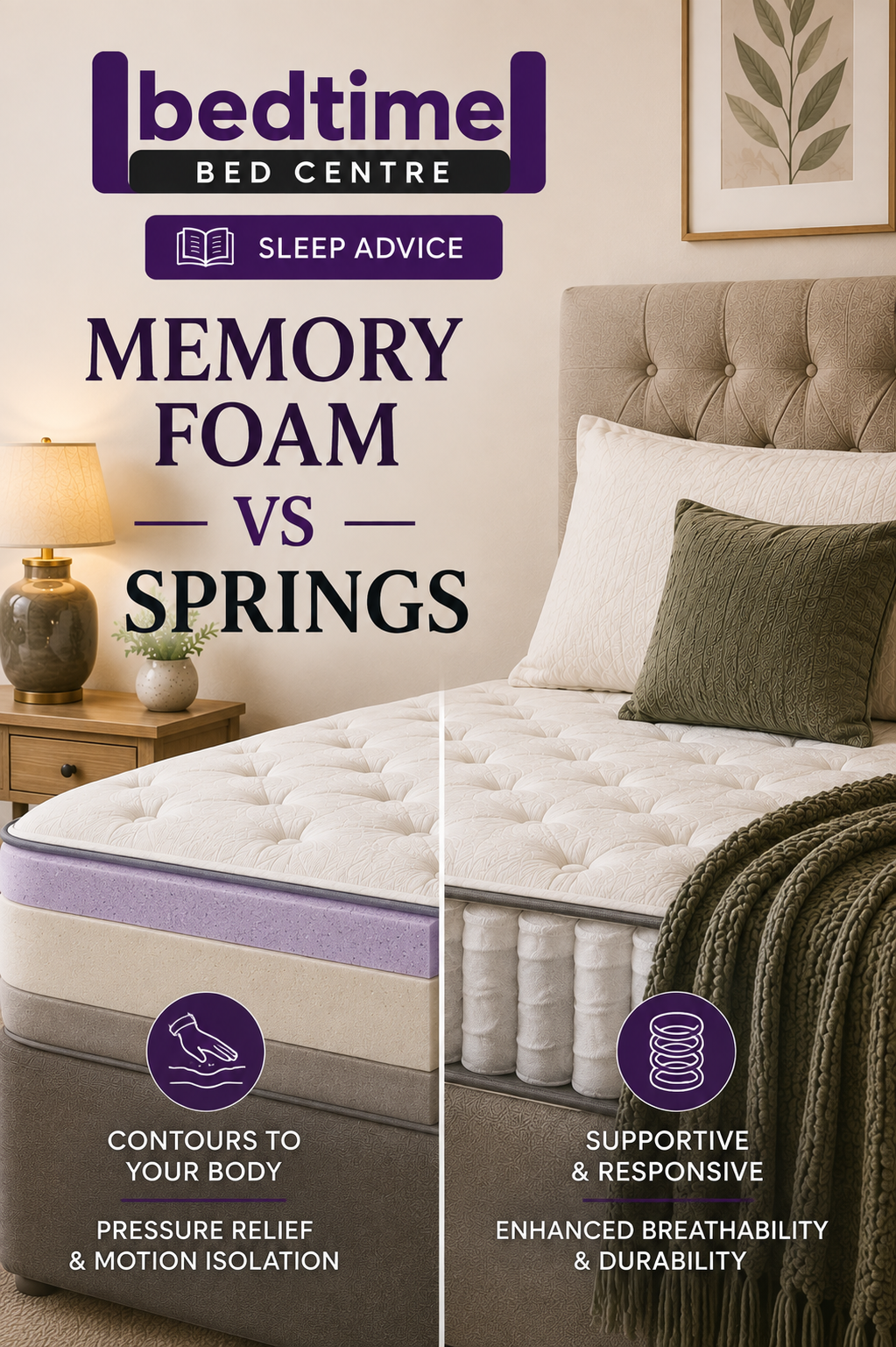 Memory Foam vs Pocket Springs: Which Mattress Is Right for You?