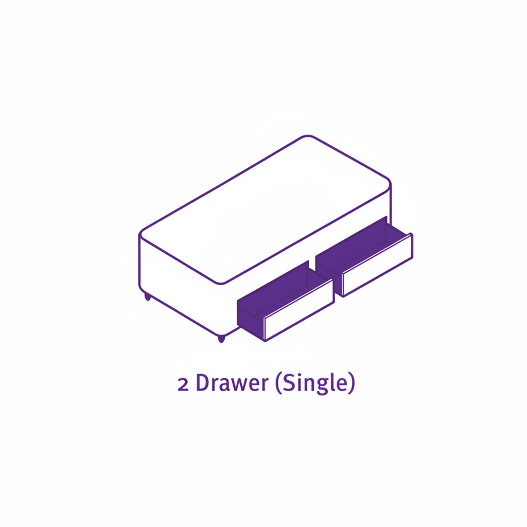2 Drawer Single