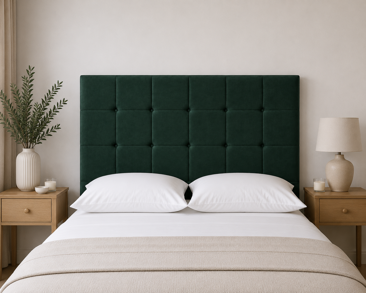 Cube Floor Standing Headboard - Various Colours