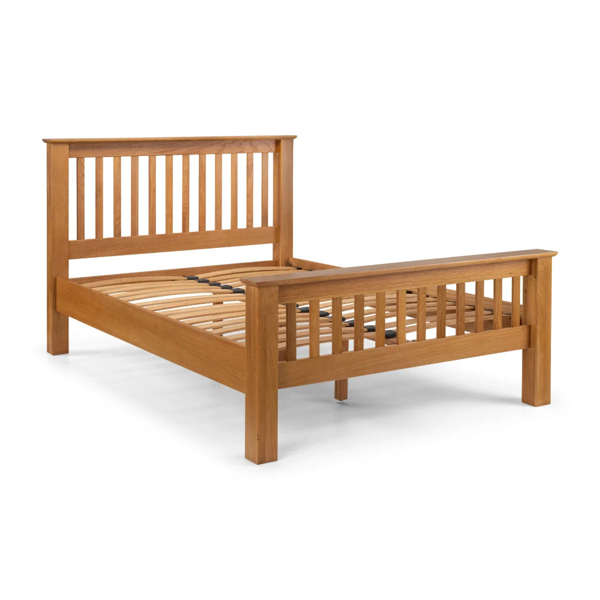 Arlington Oak Bed Frame - High & Low Foot End