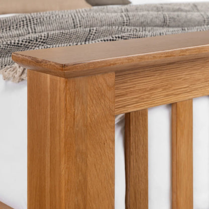 Arlington Oak Bed Frame - High & Low Foot End