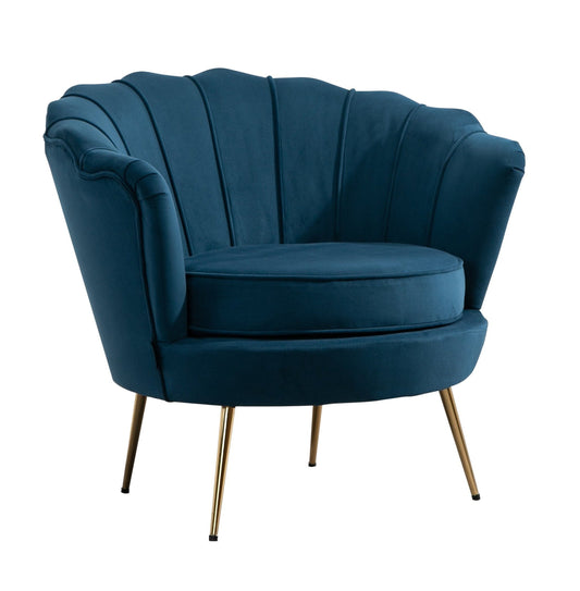 Ariel Chair - Blue & Coral