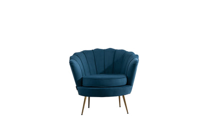 Ariel Chair - Blue & Coral