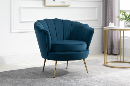 Ariel Chair - Blue & Coral