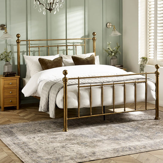 Amelia Bed Frame - Brass Effect