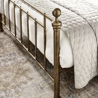 Amelia Bed Frame - Brass Effect