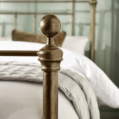 Amelia Bed Frame - Brass Effect