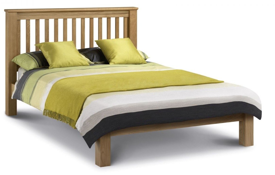 Arlington Oak Bed Frame - High & Low Foot End