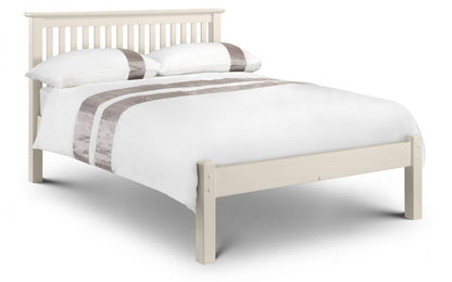 Barton Bed Frame - Low Foot End - Stone White