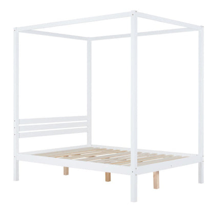 Mercia Four Poster Bed - Black & White