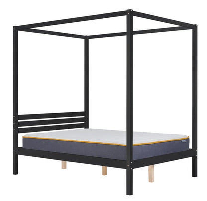 Mercia Four Poster Bed - Black & White