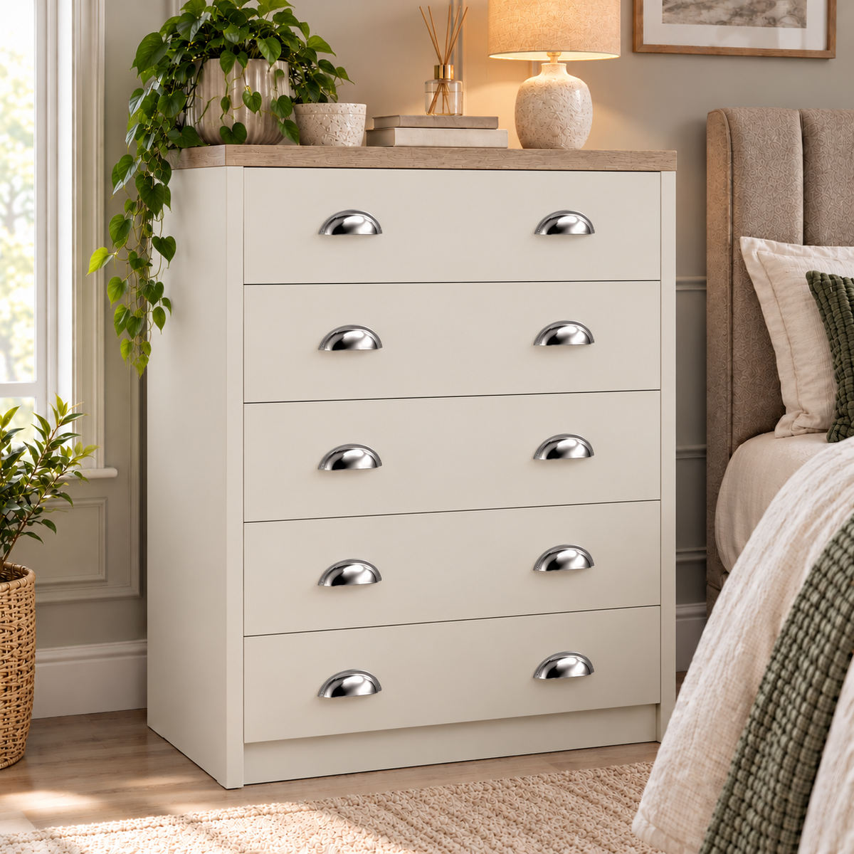Copenhagen 5 Drawer Chest