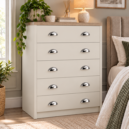 Copenhagen 5 Drawer Chest