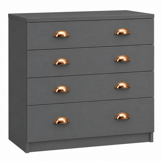 Copenhagen 4 Drawer Chest (1 Deep Drawer)
