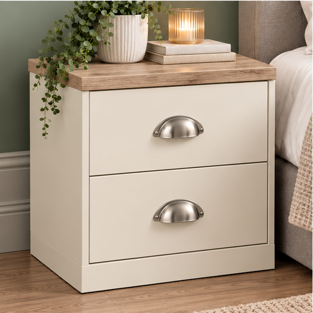 Copenhagen 2 Drawer Bedside