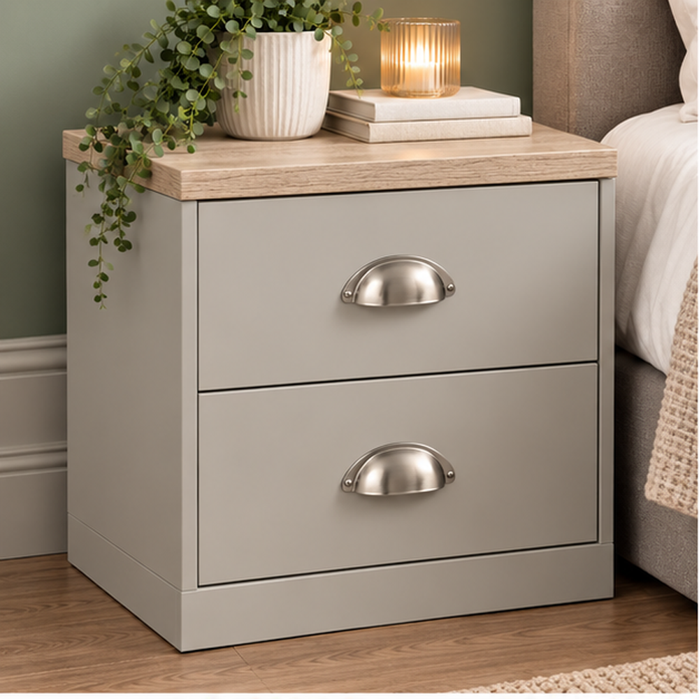 Copenhagen 2 Drawer Bedside