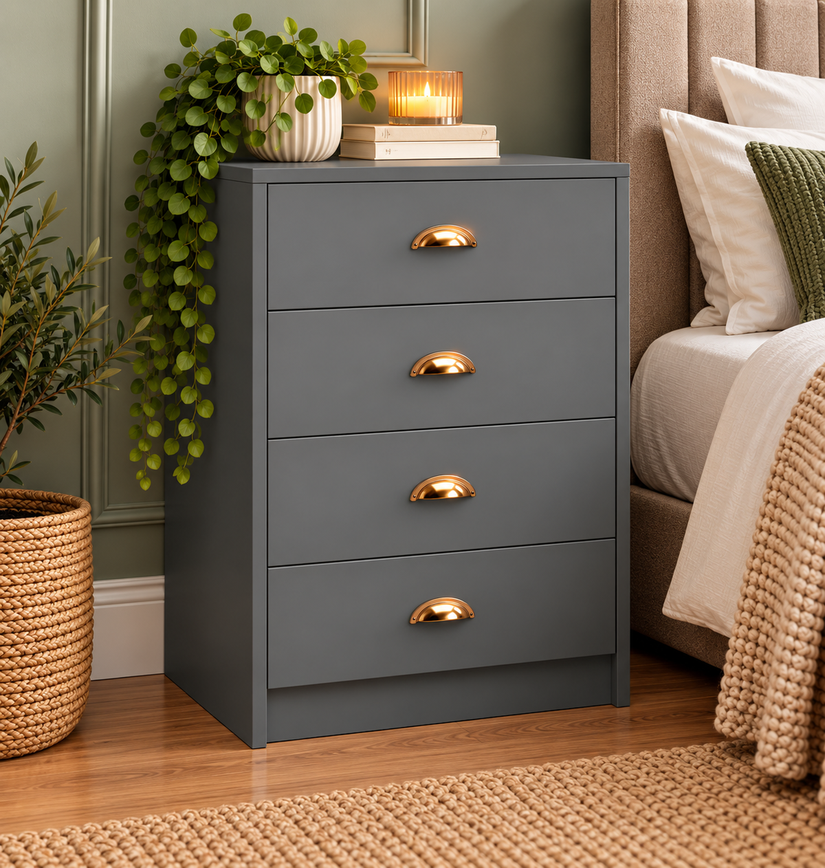 Copenhagen 4 Drawer Midi Chest