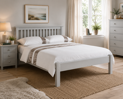 Barton Bed Frame - Dove Grey