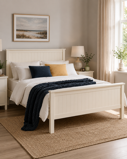 Mandy Bed Frame - Surf White