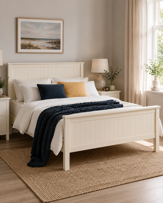Mandy Bed Frame - Surf White