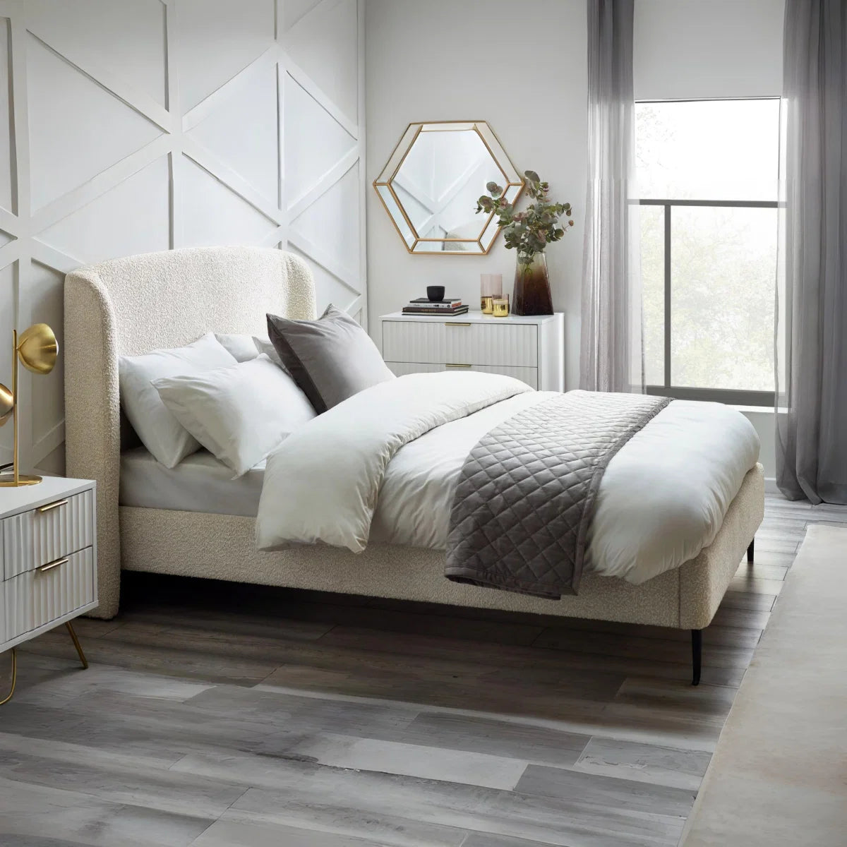 Eagan Boucle Bed Frame