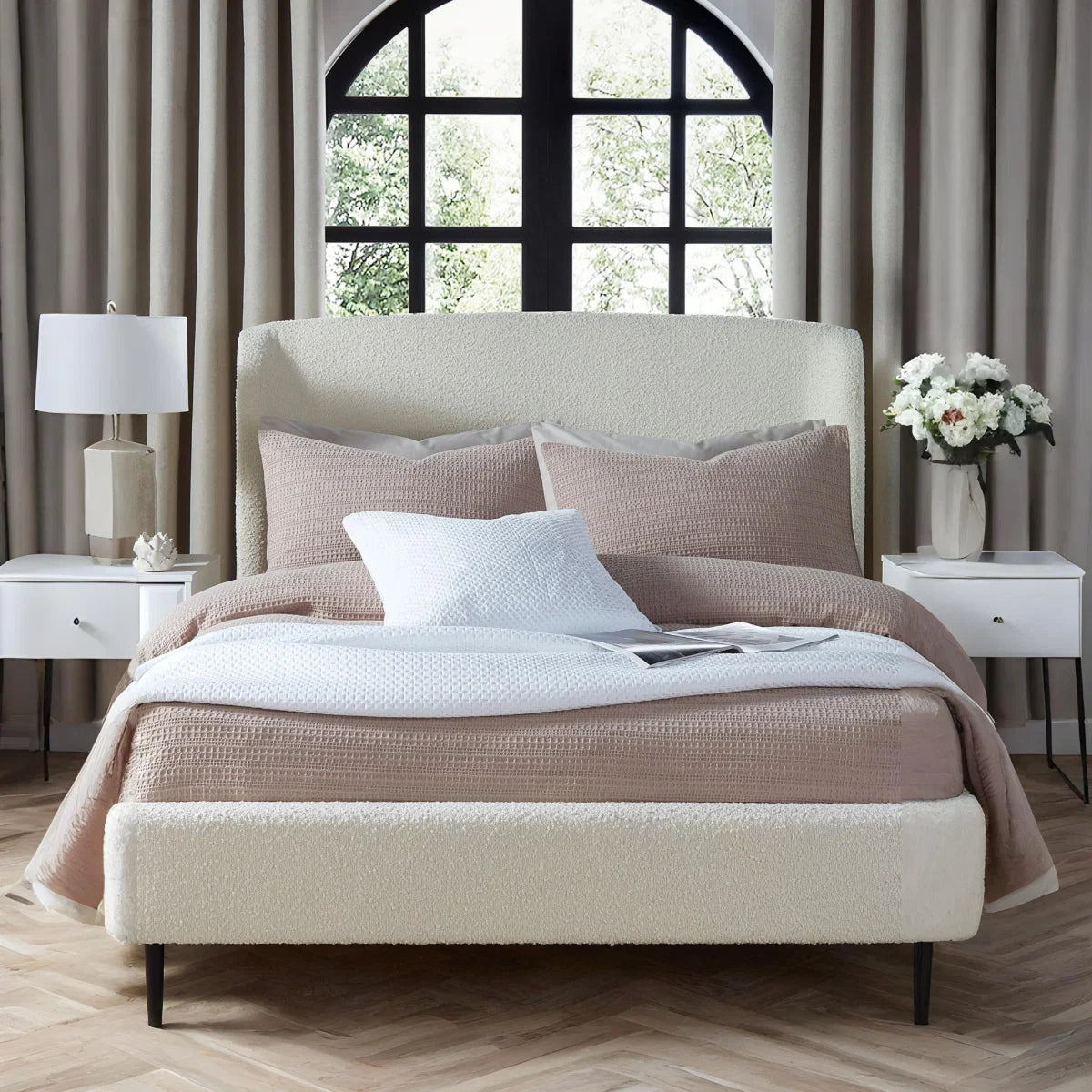 Eagan Boucle Bed Frame