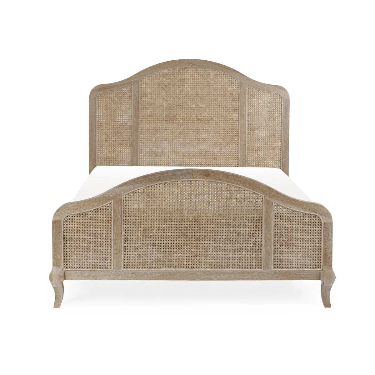Farnham Rattan Bed in Light Oak