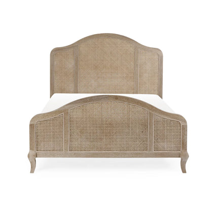 Farnham Rattan Bed in Light Oak