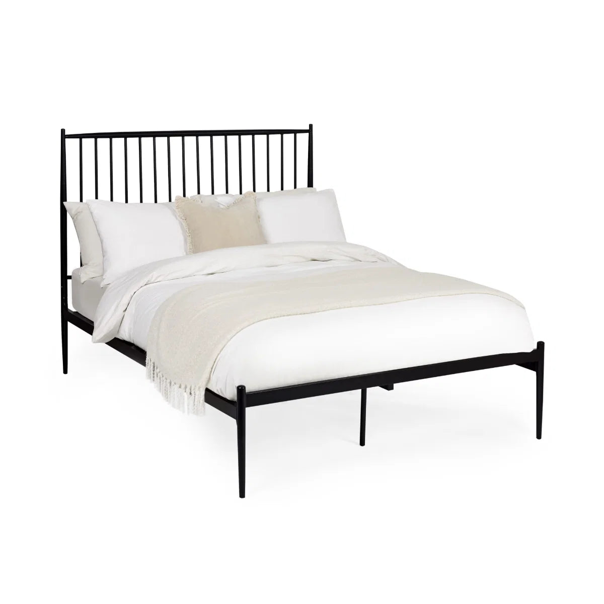 Freddie Bed Frame - Matt Black