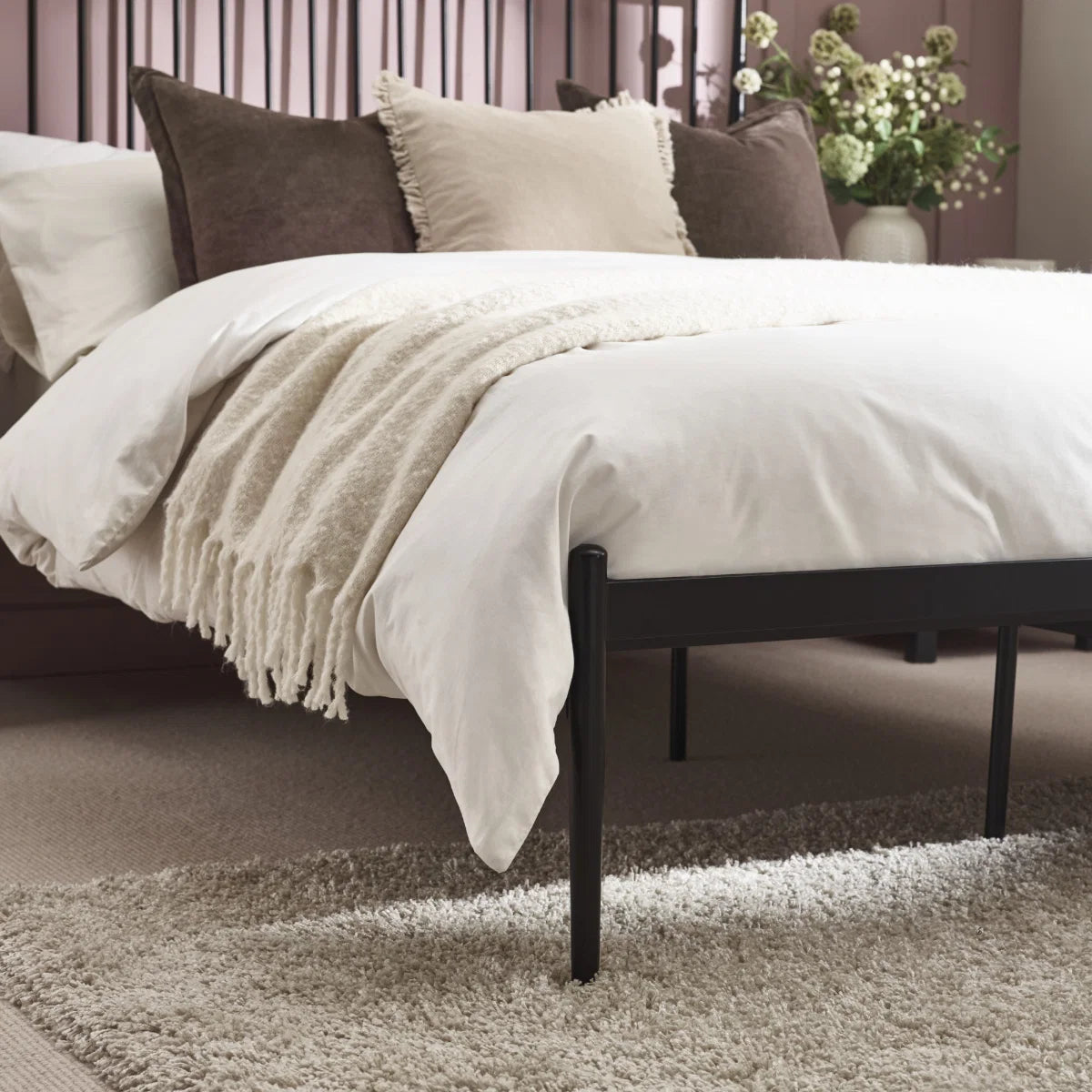 Freddie Bed Frame - Matt Black