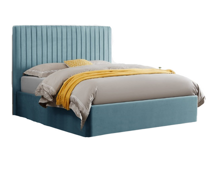 Ludlow Ottoman Bed Frame - Sky & Teal