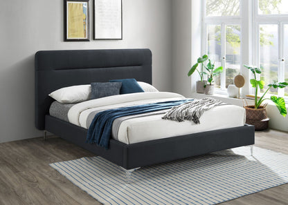 Finn Bed Frame - Charcoal & Steel Blue