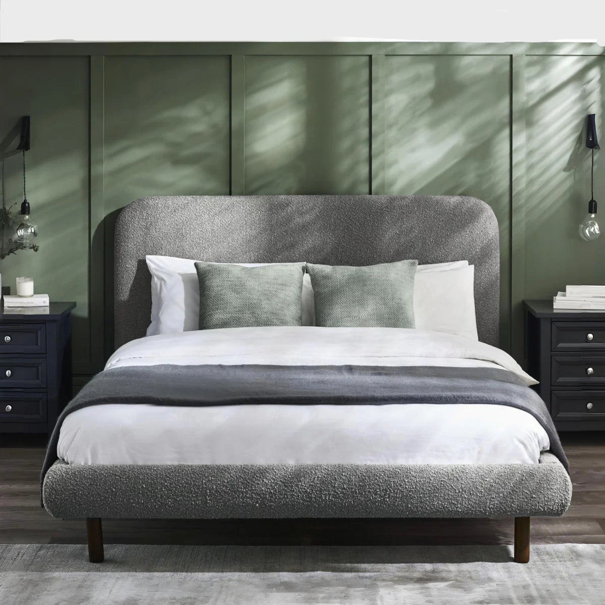 Harriet Boucle Bed Frame
