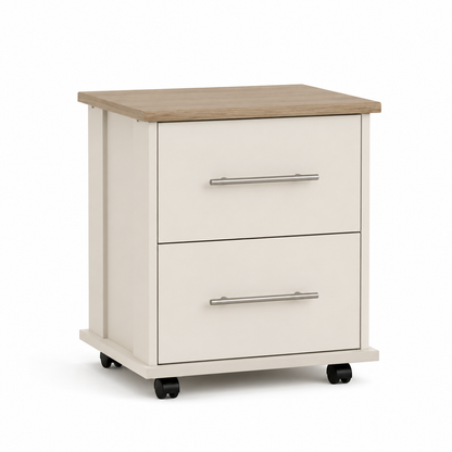 Flow 2 Drawer Bedside Table - Narrow
