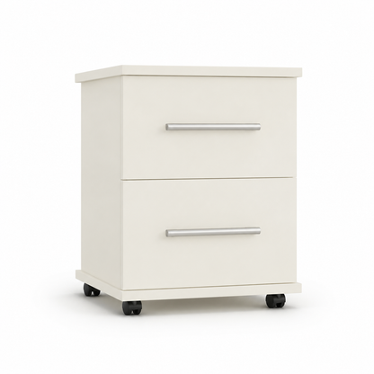 Flow 2 Drawer Bedside Table - Narrow