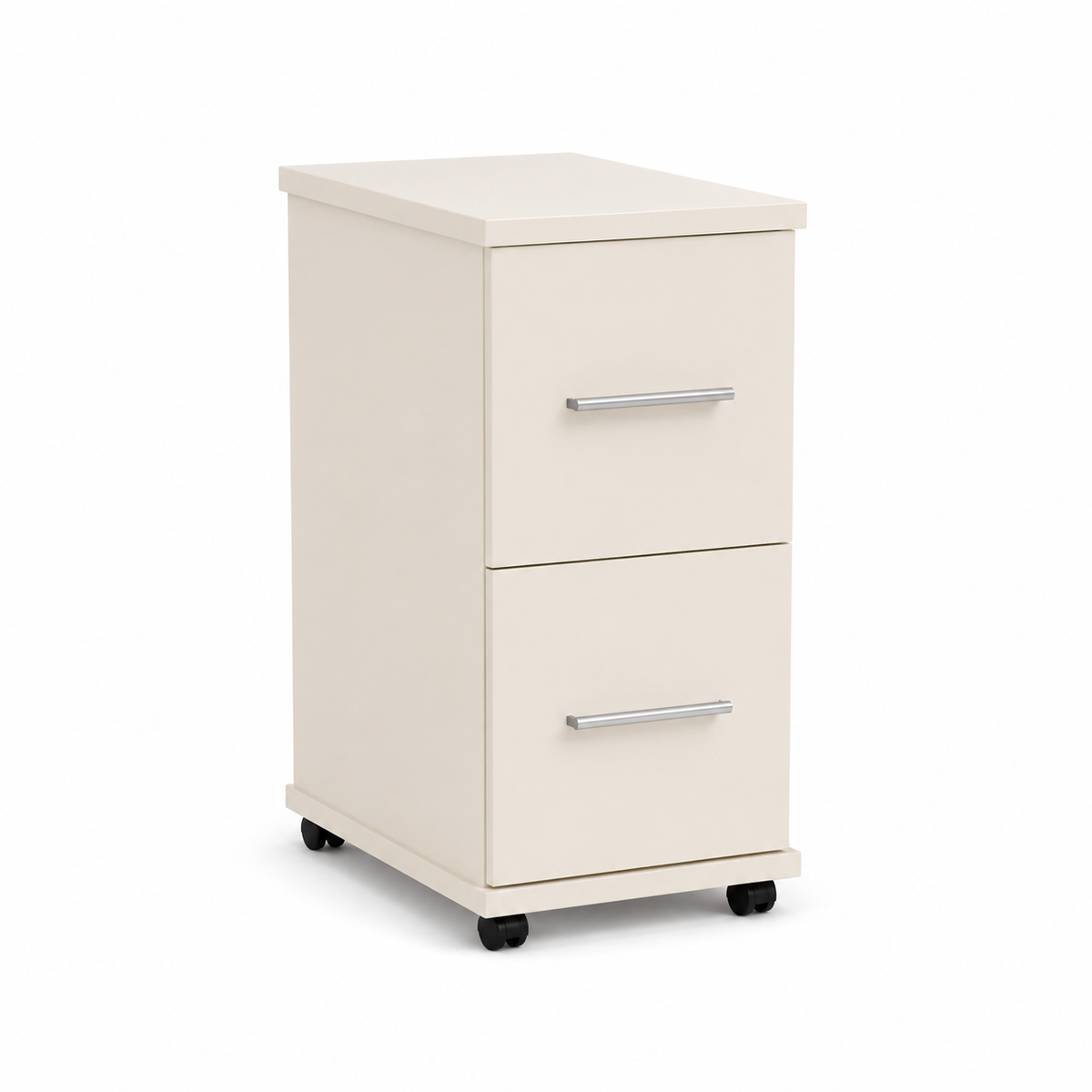Flow 2 Drawer Bedside Table - Extra Narrow