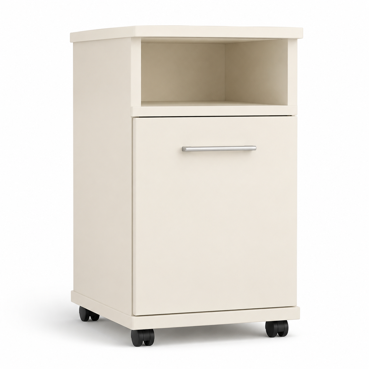 Flow Open Shelf and Door Bedside Table