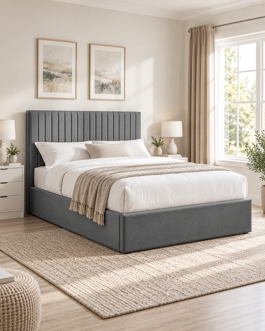 Ludlow Ottoman Bed Frame - Grey