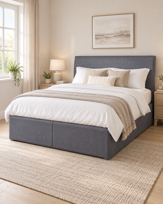 Tetney Fabric Ottoman Bed