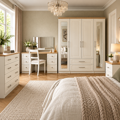 Padstow 2 Drawer Bedside Cabinet