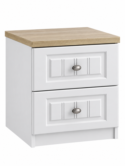 Padstow 2 Drawer Bedside Cabinet