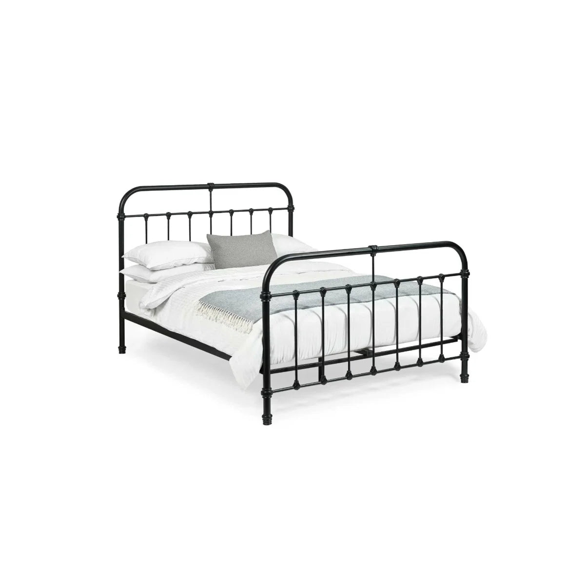 Lucas Bed Frame - Black Satin