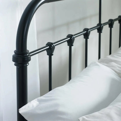 Lucas Bed Frame - Black Satin