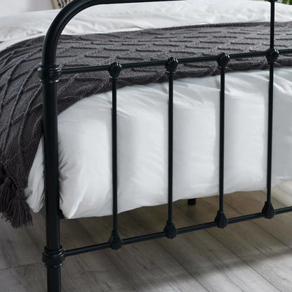 Lucas Bed Frame - Black Satin