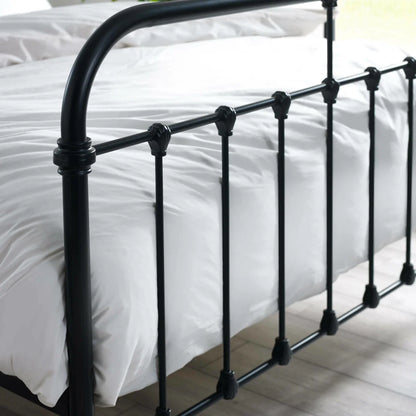Lucas Bed Frame - Black Satin