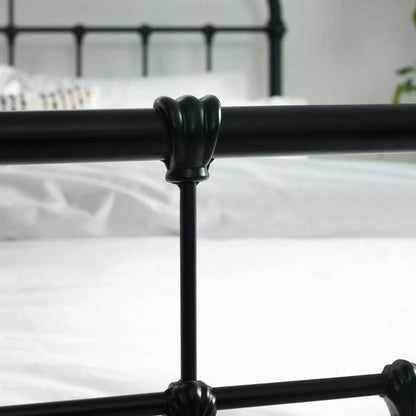 Lucas Bed Frame - Black Satin