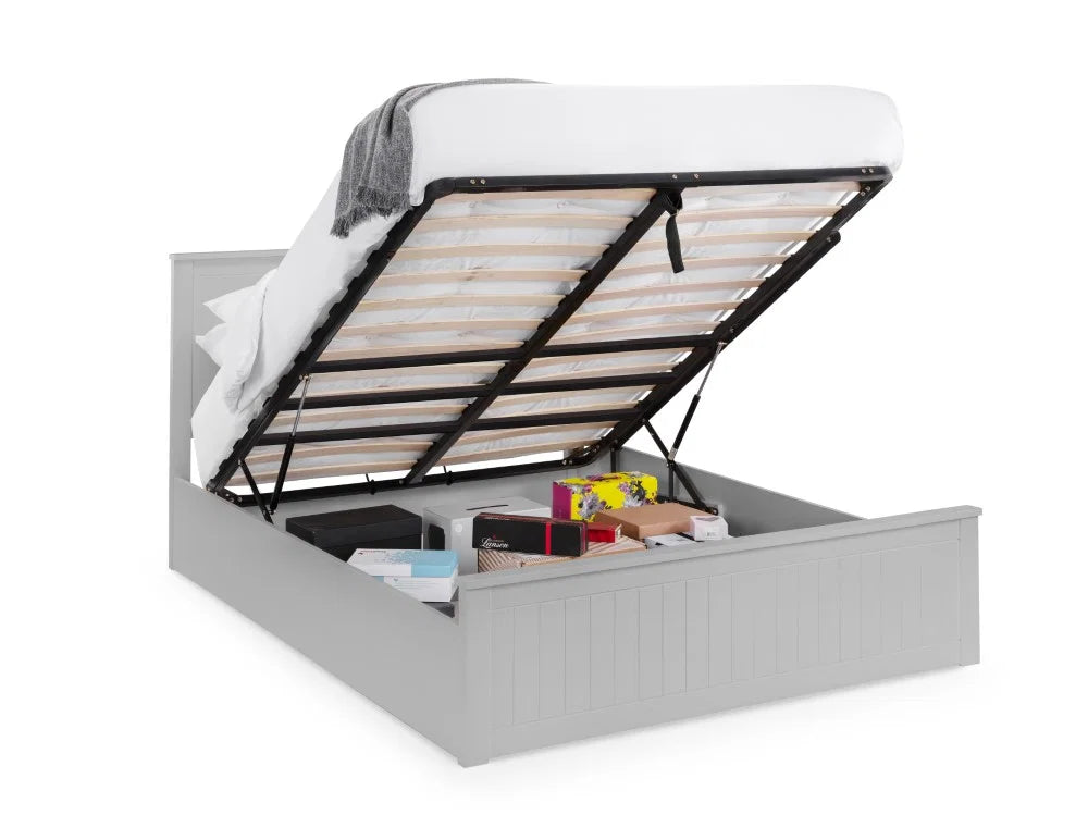 Mandy Storage Ottoman Bed - Dove Grey